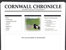 Tablet Screenshot of cornwallchronicle.org